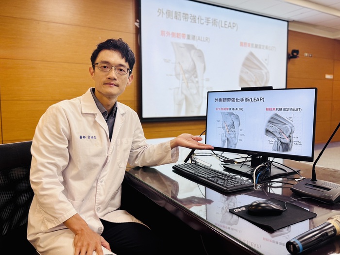 官法全醫師於記者會分享【複合式前十字韌帶重建合併外側韌帶加強】議題圖片